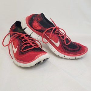Nike – Free Flyknit 5.0 running shoes – Red – Size 9.0